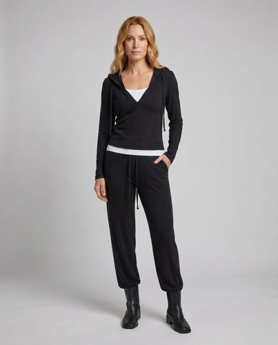 Damen Lässiges Set aus Hoodie und weitem Jogginghosen