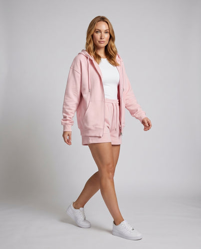 Damen lässiges Sweatshirt- und Shorts-Set