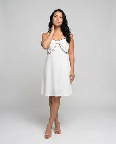 Damen luftiges Spaghettiträger-Kleid mit elegantem Raffungseffekt