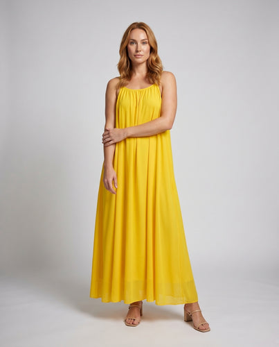 Damen Sommerliches Maxikleid mit tiefem Rückenausschnitt EB