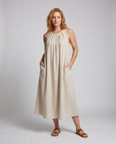 Damen Spaghettiträger Maxikleid mit elegantem Rückenausschnitt EB