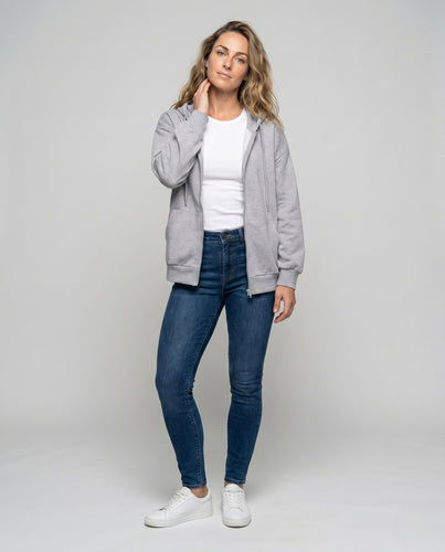 Damen sportliches Hoodie-Set mit gestreiftem Design und elastischem Bund EB