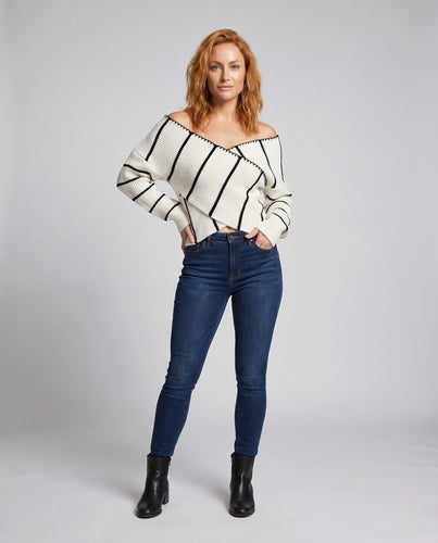 Damen Übergröße Strickoberteil EB
