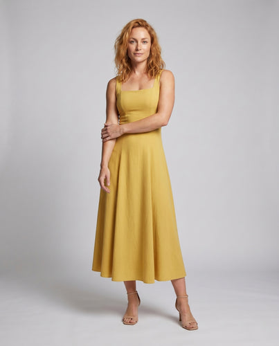 Damen weites Sommerkleid mit elegantem Rückenausschnitt EB