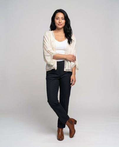 Damen Eleganter Spitzenbolero EB