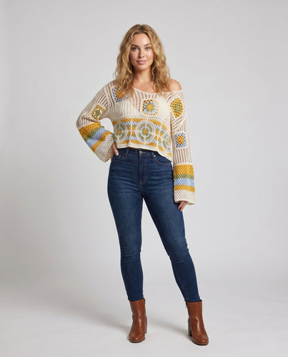 Damen Farb- und Musterstrickpullover EB