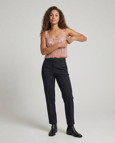 Damen Häkelcrop-Top mit floralen Verzierungen EB