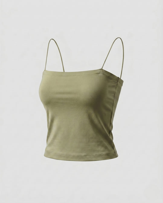 Damen Spaghetti-Trägertop aus hochwertigem, leichtem Material EB