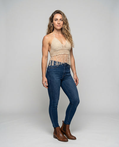 Damen Fransen-Bikinioberteil EB