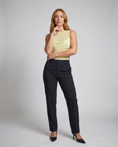 Damen ärmelloses Oberteil mit gerafftem Design EB