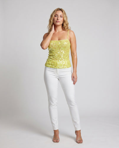 Damen Glitzerndes Top EB
