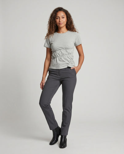 Damen Oberteil mit gerafftem Design EB