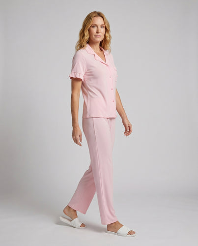 Damen Pyjama-Set mit Streifenmuster EB