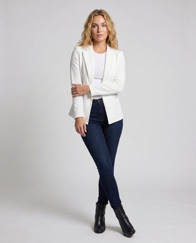 Damen Eleganter Oversized Blazer mit strukturiertem Stoff EB