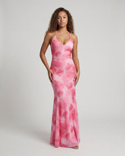 Damen Maxi-Kleid mit floralem Muster von EB