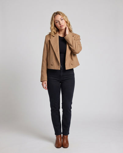Damen Oversized Blazer mit Struktur und schickem Revers EB