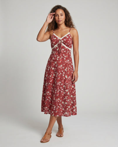 Damen Sommerliches Maxikleid mit floralen Verzierungen EB