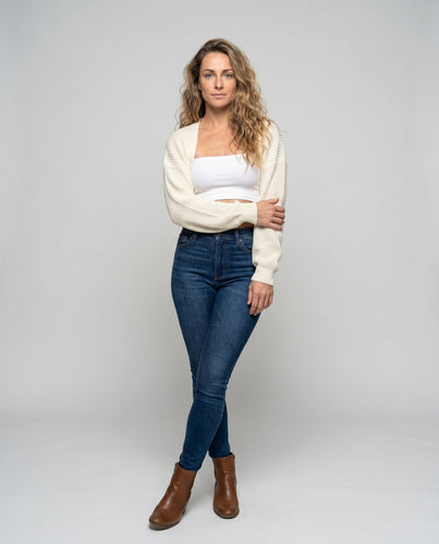 Damen lässige Strickjacke EB