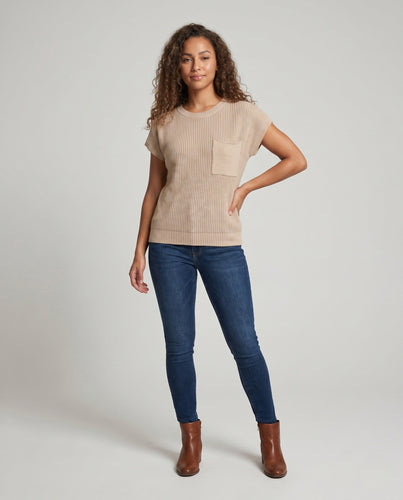 Damen lässiges Stricktop EB