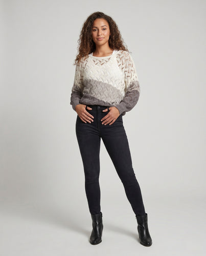 Damen luftigen Strickpullover EB