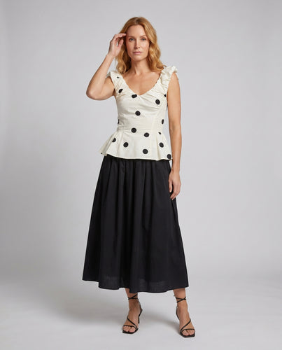 Damen Bluse mit Polka-Dots EB