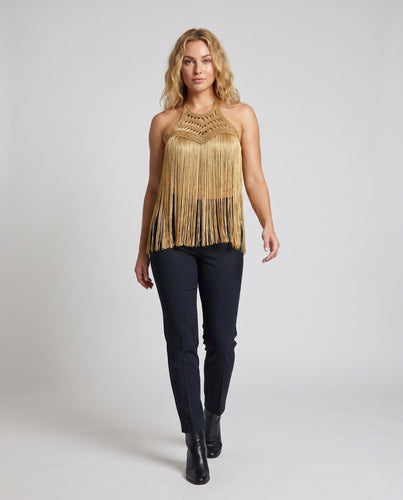 Damen Fransenoberteil mit trendigen Details EB