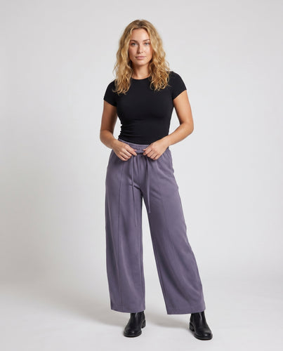 Damen nan Culotte-Sweathose mit hohem Rippbund, Kordelzug und ballonförmigen Beinen EB