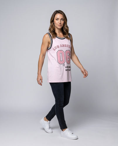 Damen nan lässiges Basketball-Minikleid im Jersey-Stil mit Nummernprint und kontrastierenden Rippbündchen EB