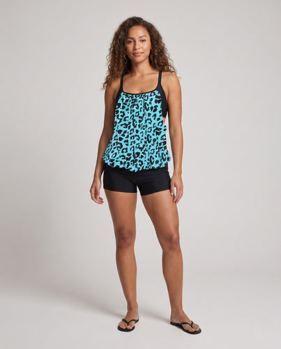 Damen Schwimm Tankini mit weitem Schnitt R&B