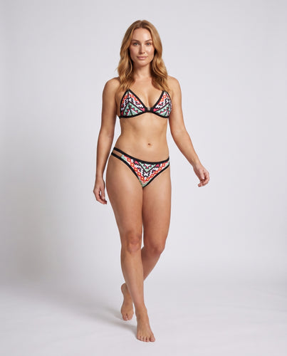 Damen Triangel-Bikini mit aufregendem Ethno-Design und verspielten Akzenten R&B