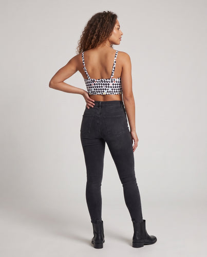 Damen Triangel-Bikini Oberteil mit modernem grafischen Muster EB