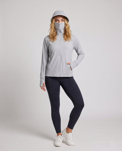 Damen atmungsaktive UV-Schutzjacke mit integrierter Kapuze EB