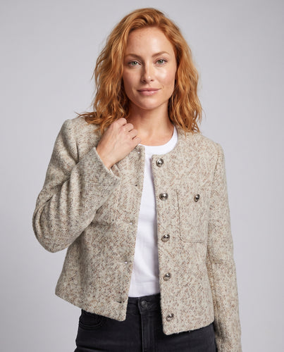 Damen elegante, kurze Strickjacke EB