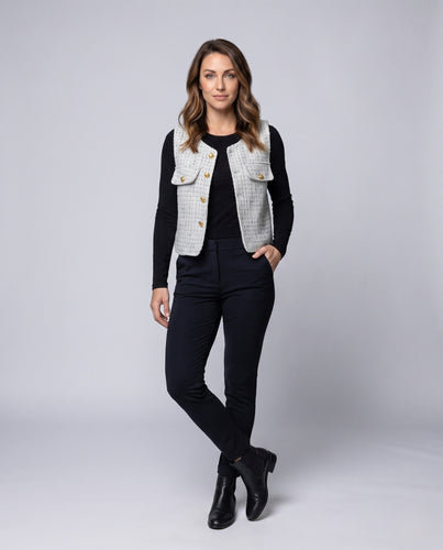 Damen modische Steppweste EB