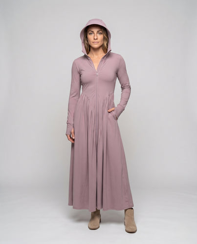 Damen Kapuzenkleid mit weitem Schnitt EB
