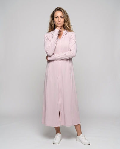 Damen Sportliches Kapuzenkleid EB