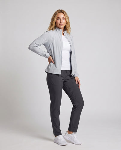 Damen atmungsaktive Freizeitjacke mit durchgehendem Reißverschluss EB