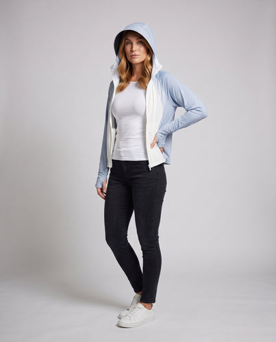 Damen atmungsaktive Kapuzenjacke mit UV-Schutz EB