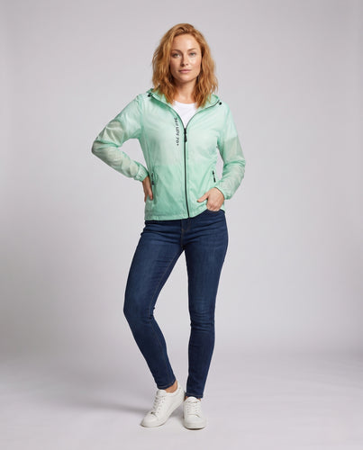 Damen atmungsaktive UV-Schutzjacke mit verstellbarem Kapuzendesign EB
