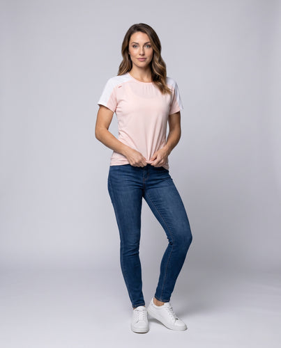 Damen atmungsaktives Sport-T-Shirt mit innovativer Feuchtigkeitsregulierung EB