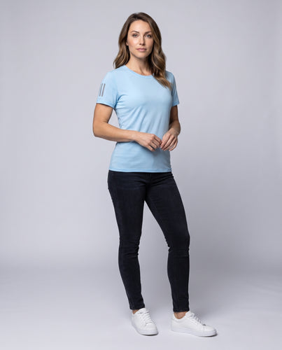 Damen atmungsaktives Sport-T-Shirt mit reflektierenden Details EB
