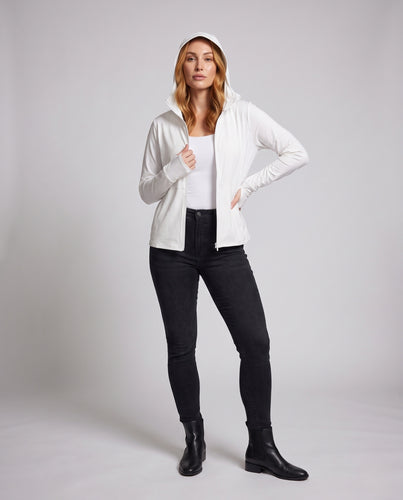 Damen Funktionsjacke mit atmungsaktiven Einsätzen und innovativem Kapuzendesign EB