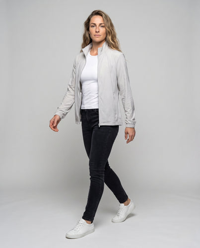 Damen leichte Laufjacke mit atmungsaktiven Netzpaneelen und reflektierenden Elementen EB