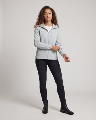 Damen leichte Outdoor-Jacke mit praktischem Kapuzendesign EB