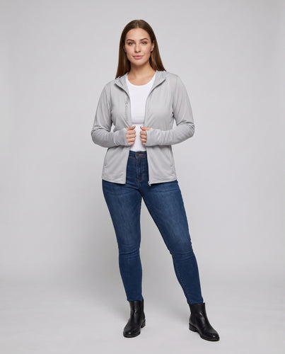 Damen leichte und atmungsaktive Sportjacke mit UV-Schutz EB