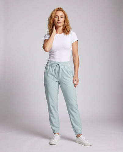 Damen Sportliche Freizeithose mit elastischem Bund und Taschen EB