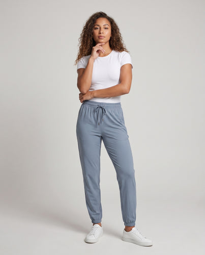 Damen sportliche Jogginghose mit elastischem Bund EB