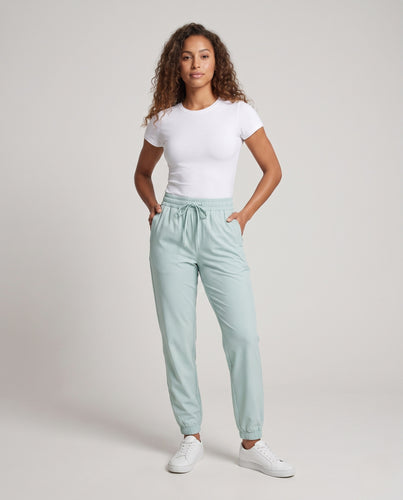 Damen sportliche Jogginghose mit elastischem Bund EB