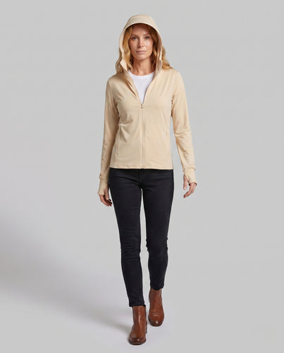 Damen technische Outdoor-Jacke mit verstellbarem Kapuzensystem und atmungsaktiven Einsätzen EB