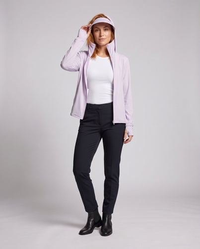 Damen technische Sonnenschutzjacke mit innovativem Kapuzendesign EB
